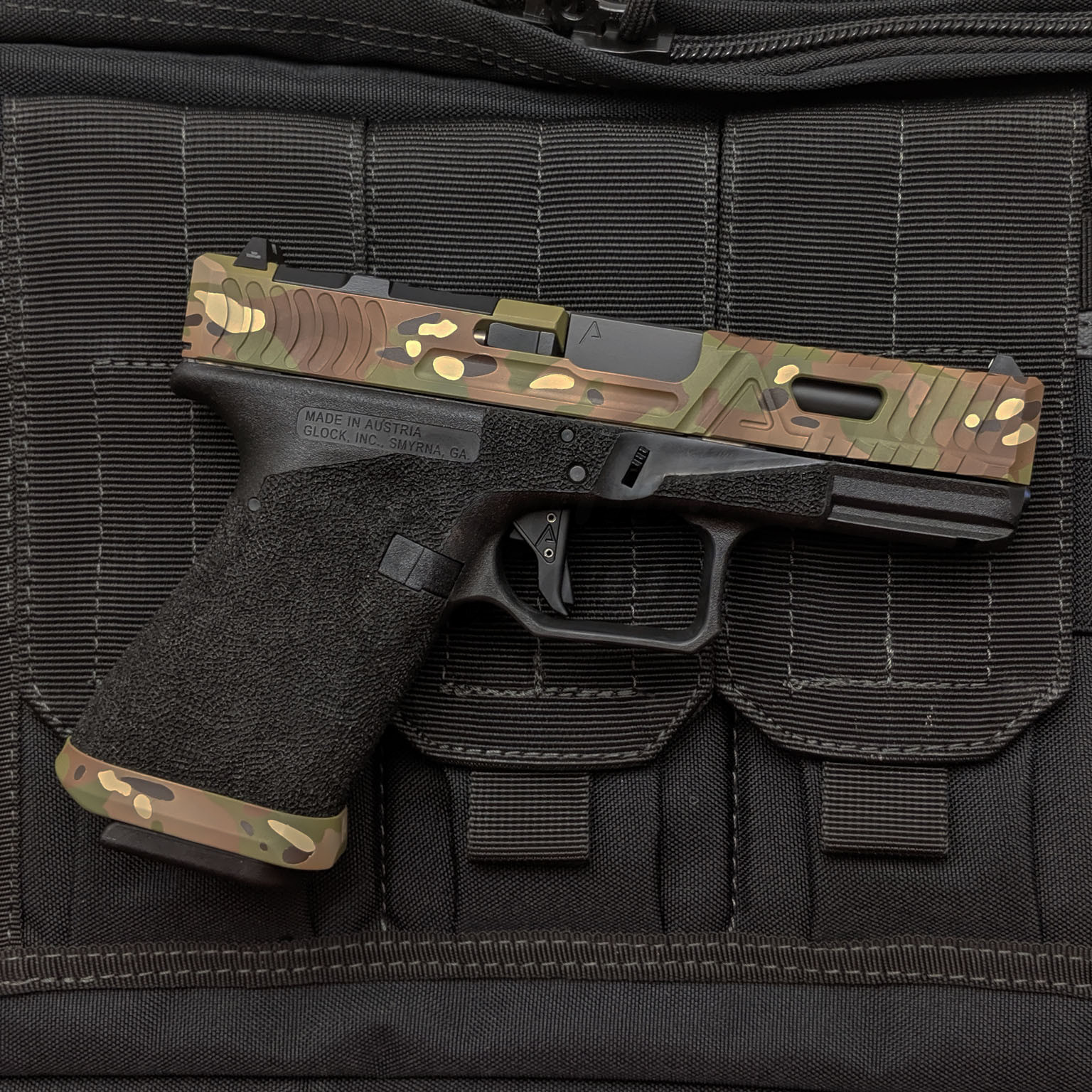 Agency Arms Mod Glock 19 Gen 3 Cipher Pistol MultiCam Slide DLC Barrel