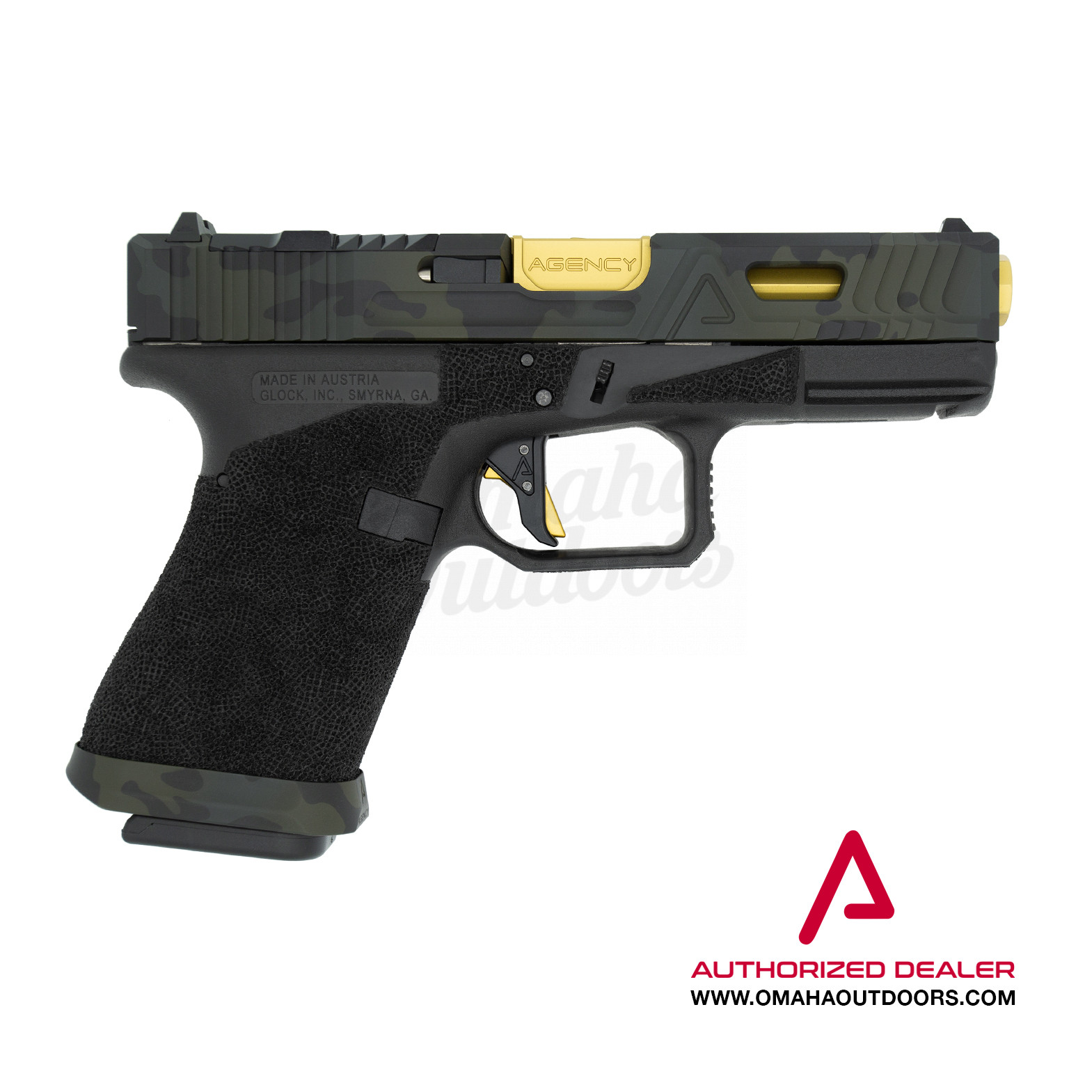 Agency Arms Mod Glock 19 Gen 3 Urban Combat Pistol 15 RD Black MultiCam