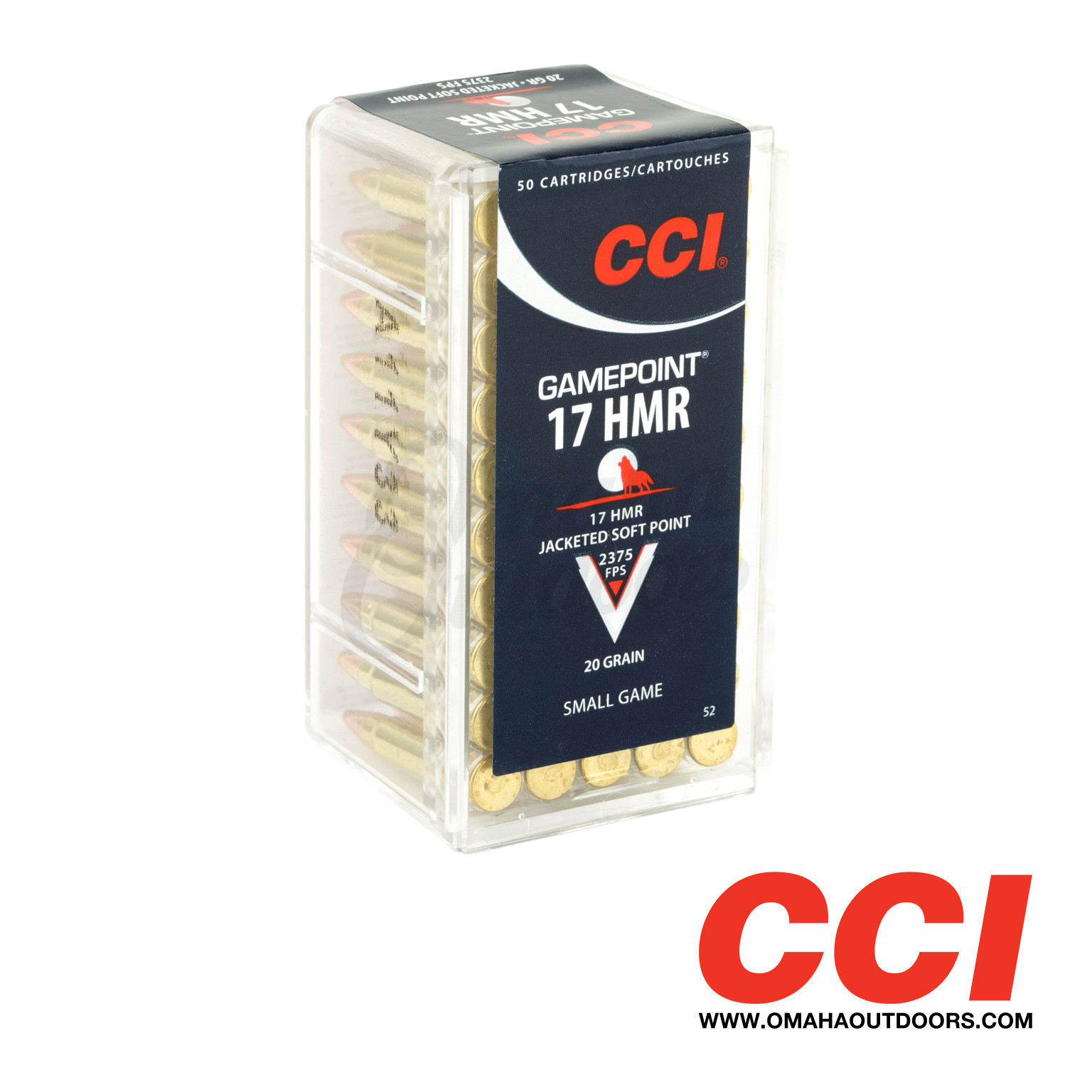 Cci Gamepoint Hmr Ammo Grain Jacketed Soft Point Round Box