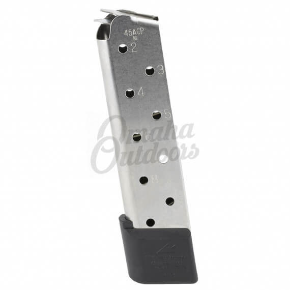 Chip McCormick Power Mag 45 ACP 10 Round Magazine Stainless Omaha