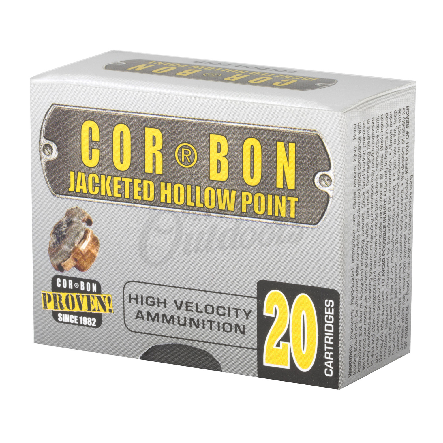 Cor Bon Self Defense 9mm P 125 Grain JHP 20 Rounds Omaha Outdoors