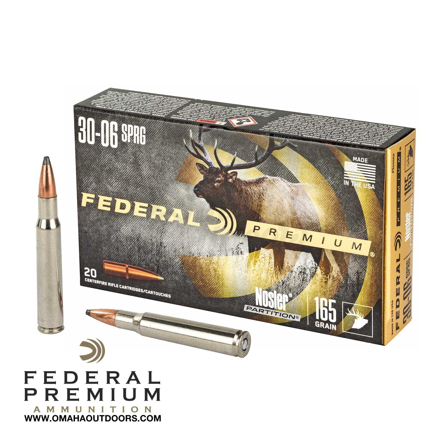 Federal Premium Springfield Grain Nosler Partition Rounds