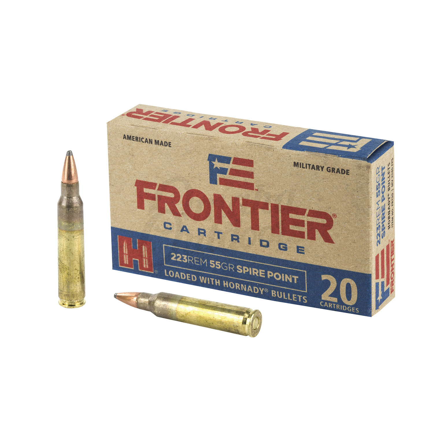 Frontier Cartridge Ammo Remington Gr Spire Point Round Box