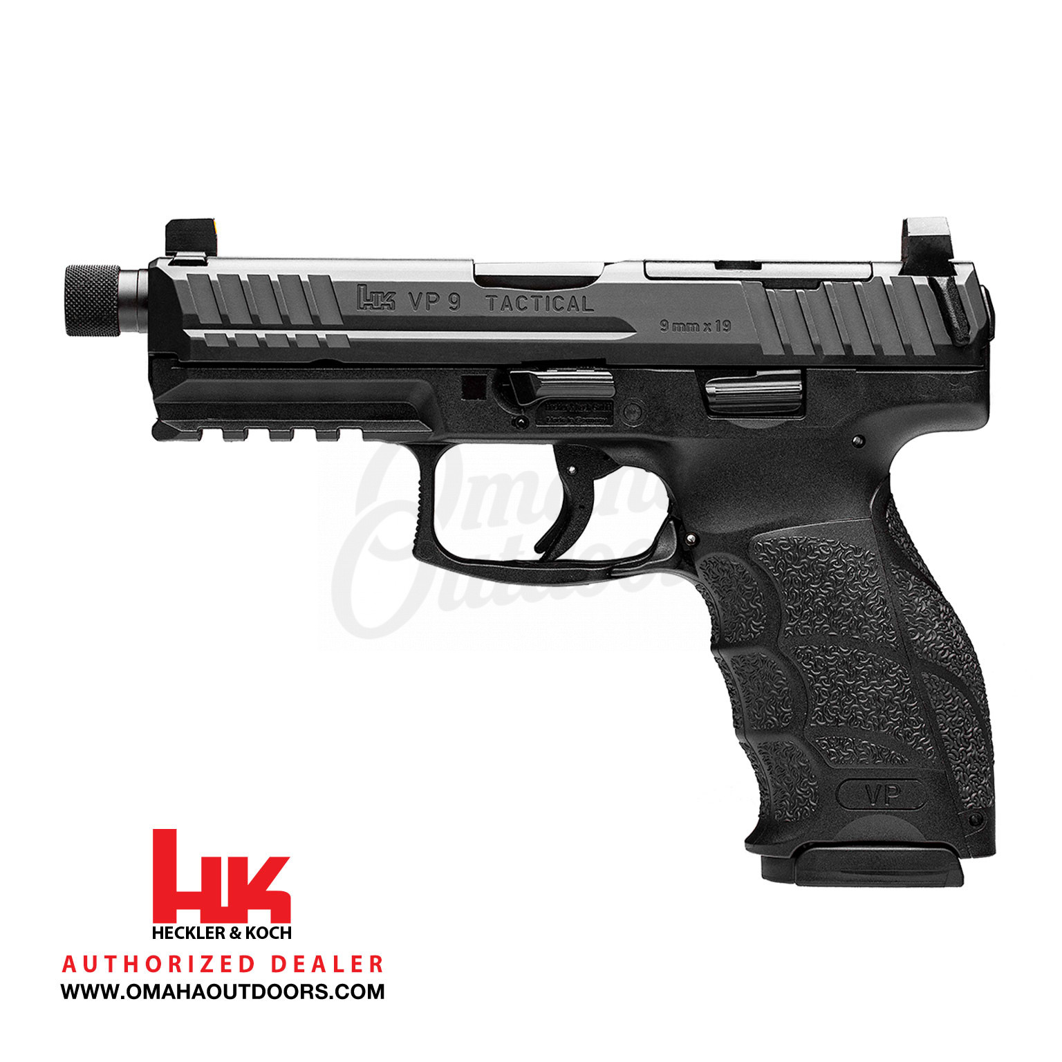 HK VP9 Tactical Optics Ready Pistol 10 RD 9mm Omaha Outdoors