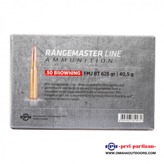 Ppu Rangemaster Bmg Grain Fmj Bt Rounds Omaha Outdoors