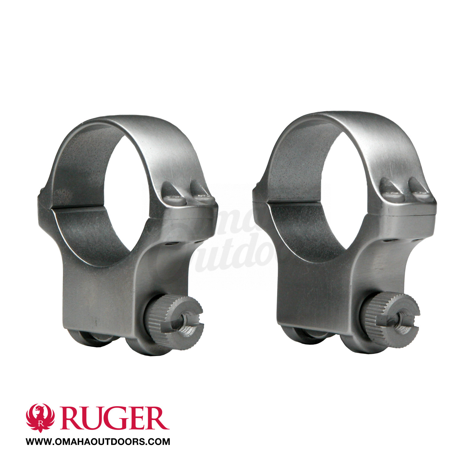 Ruger M Inch High Scope Rings Stainless Omaha Outdoors