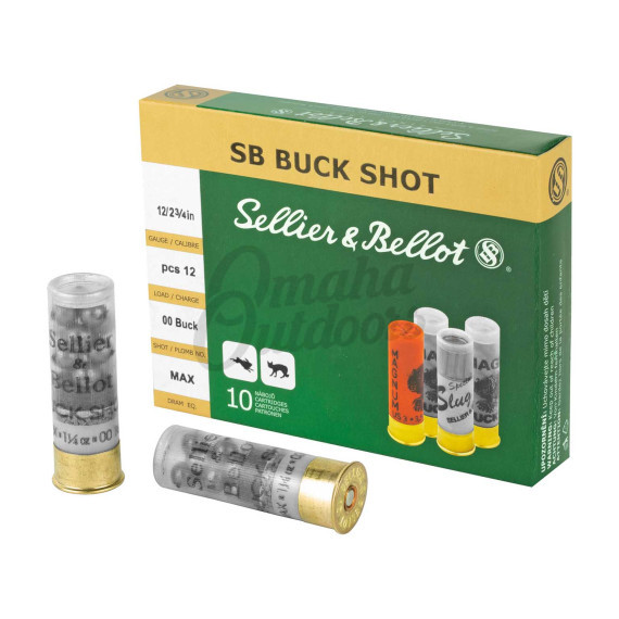 Sellier Bellot Ammo Gauge Buckshot Pellets Rounds