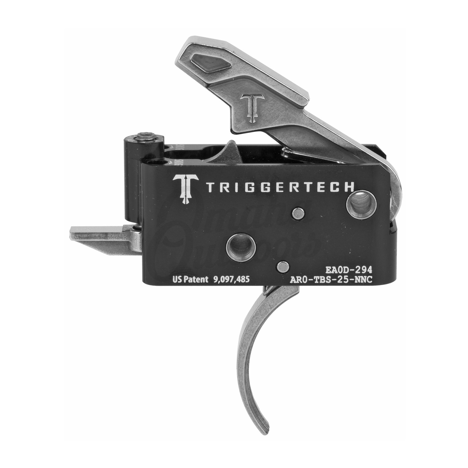 TriggerTech Adaptable Drop In Stainless Curved 2 Stage Trigger AR 15