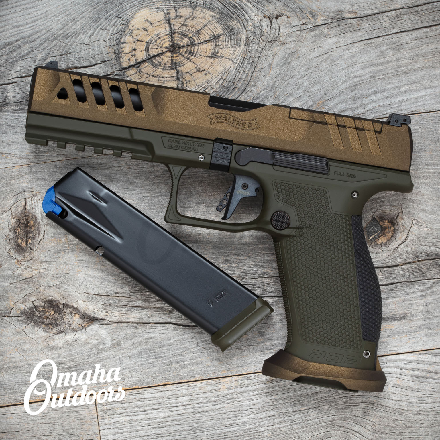 Walther Pdp Full Size Match Inch Od Green Spartan Bronze Omaha