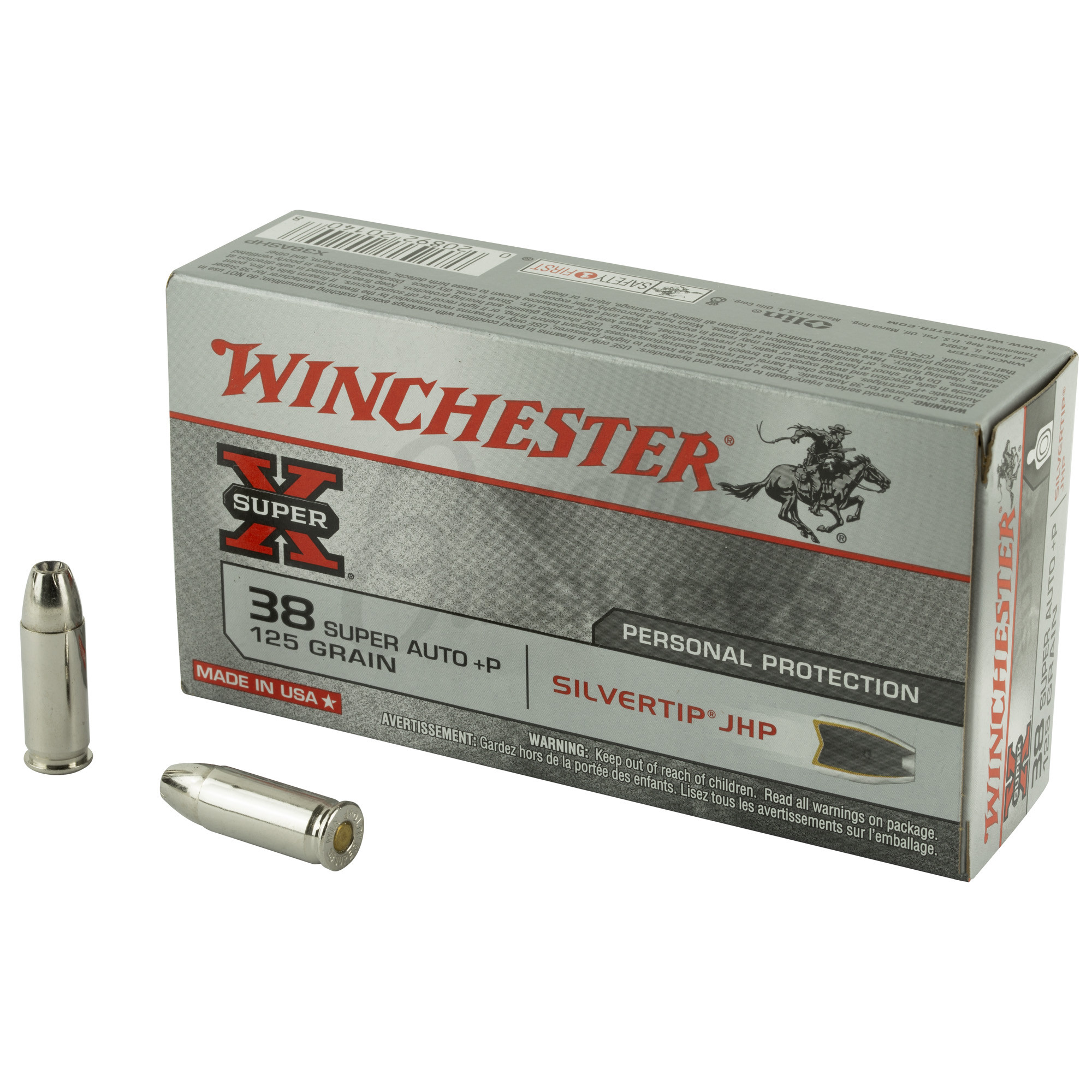 Winchester Super X 38 Super P 125 Grain Silvertip Omaha Outdoors