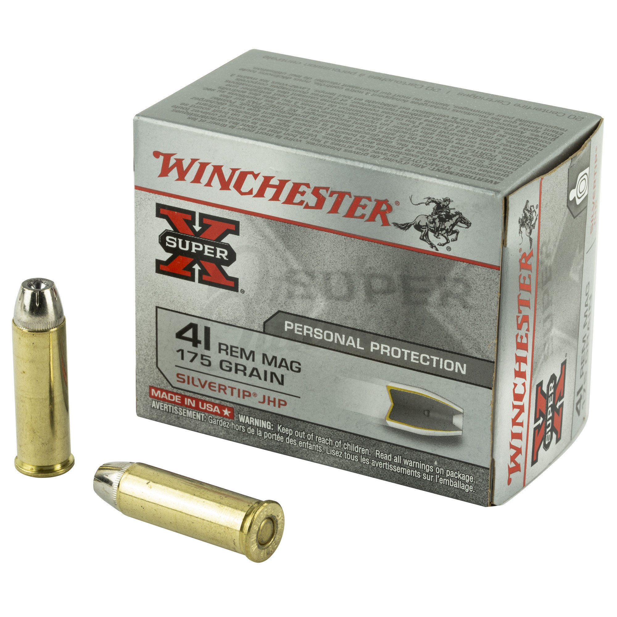 Notify Me Winchester Super X 41 Magnum 175 Grain Silvertip Omaha