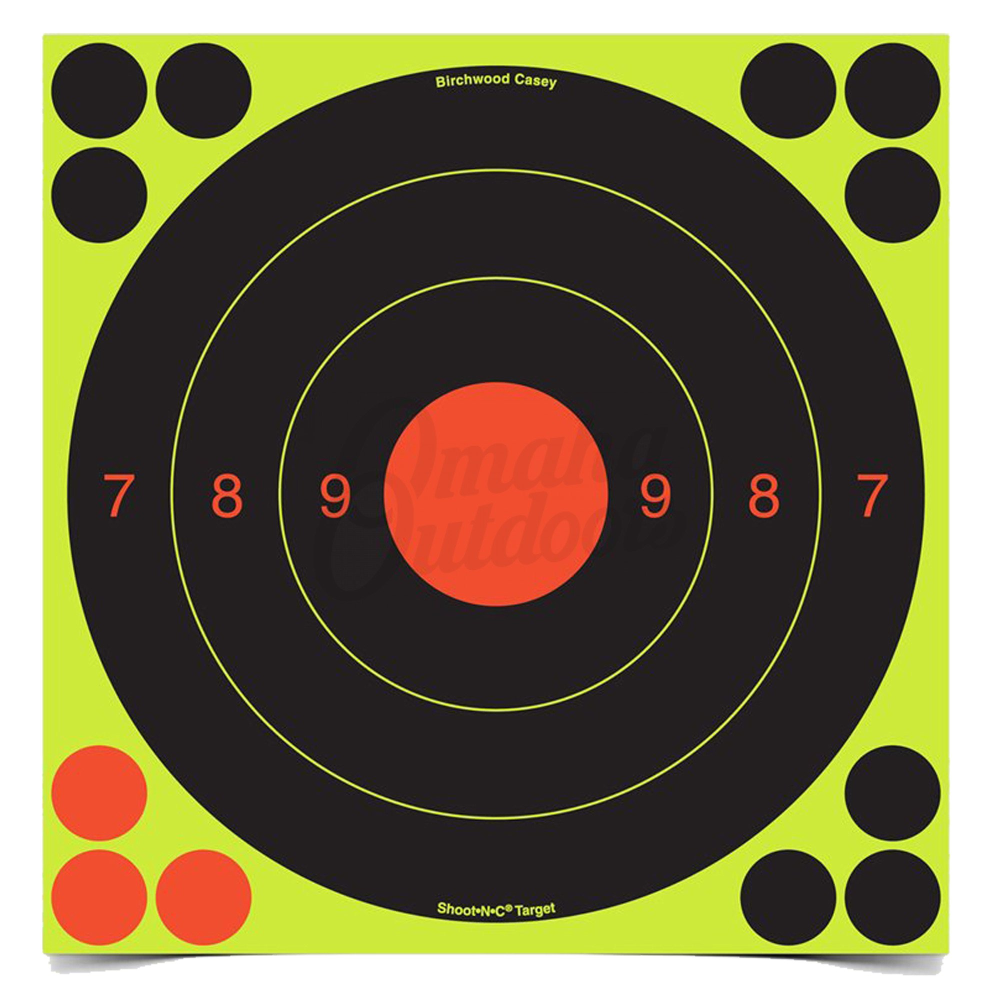 Birchwood Casey Shoot-N-C 8-Inch Bullseye Targets (6 Sheets) - Omaha ...