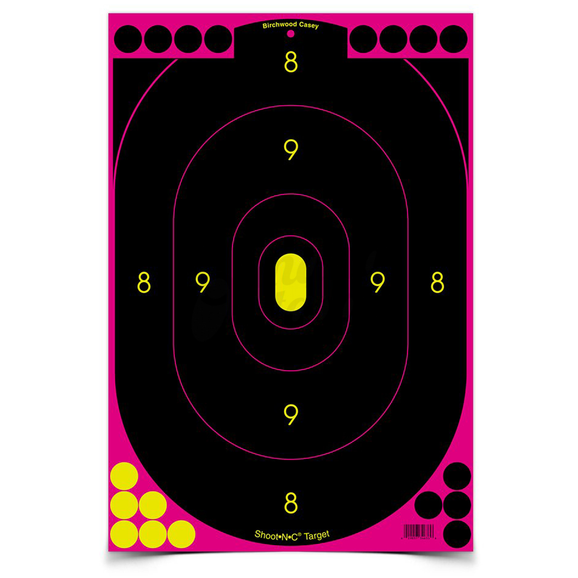 Birchwood Casey Shoot-N-C Pink 12x18 Silhouette Trgt 5 PK 