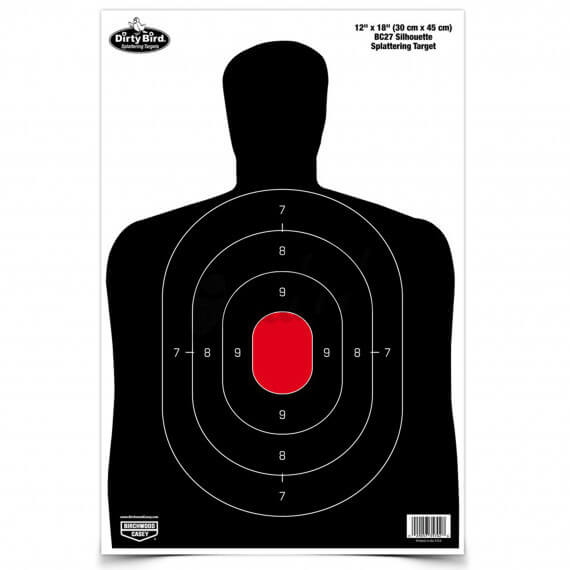 Birchwood Casey Dirty Bird 12x18 Human Silhouette Targets (8 Sheets ...