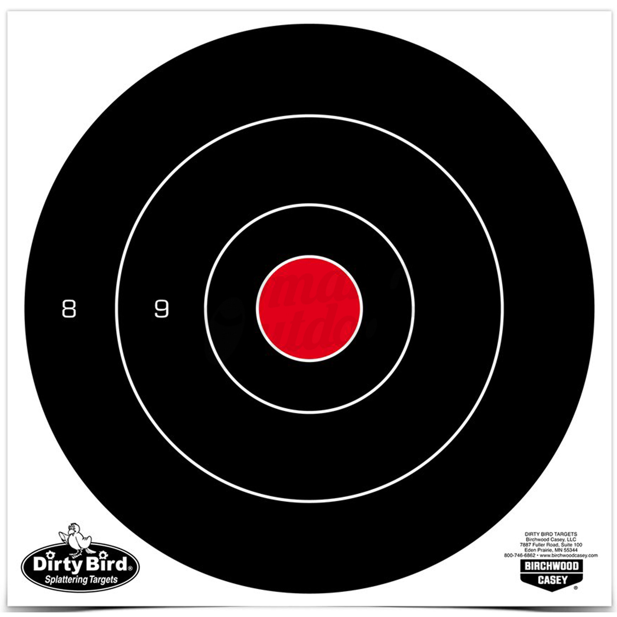 Birchwood Casey Dirty Bird 8-Inch Bullseye Targets 25 Sheets - Omaha ...