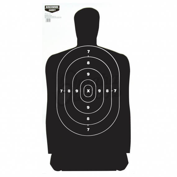 Birchwood Casey Eze-Scorer 24x45 B-27 Silhouette Target 100 Sheets ...