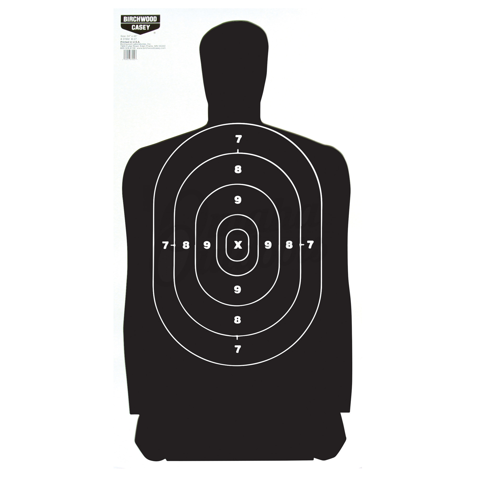 Birchwood Casey Eze-Scorer 24x45 B-27 Silhouette Target 100 Sheets ...