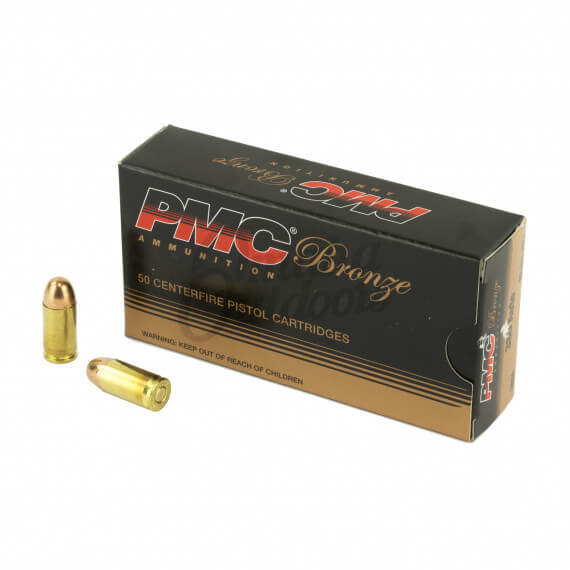 PMC Bronze 380 ACP Ammo 90 Grain FMJ 50 Round Box - Omaha Outdoors