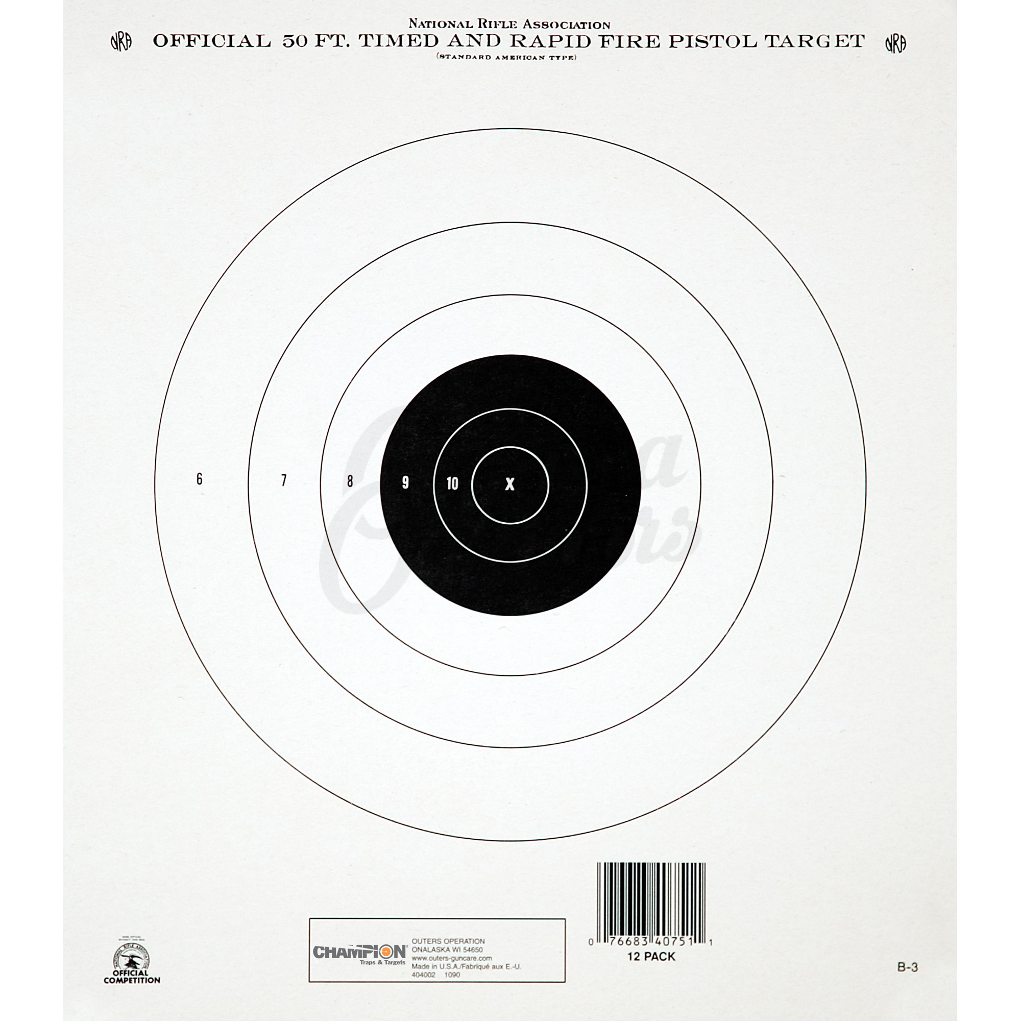 50 RANGE PAPER SHOOTING TARGETS T008 8.5"X11" Perfect for .22 cal 