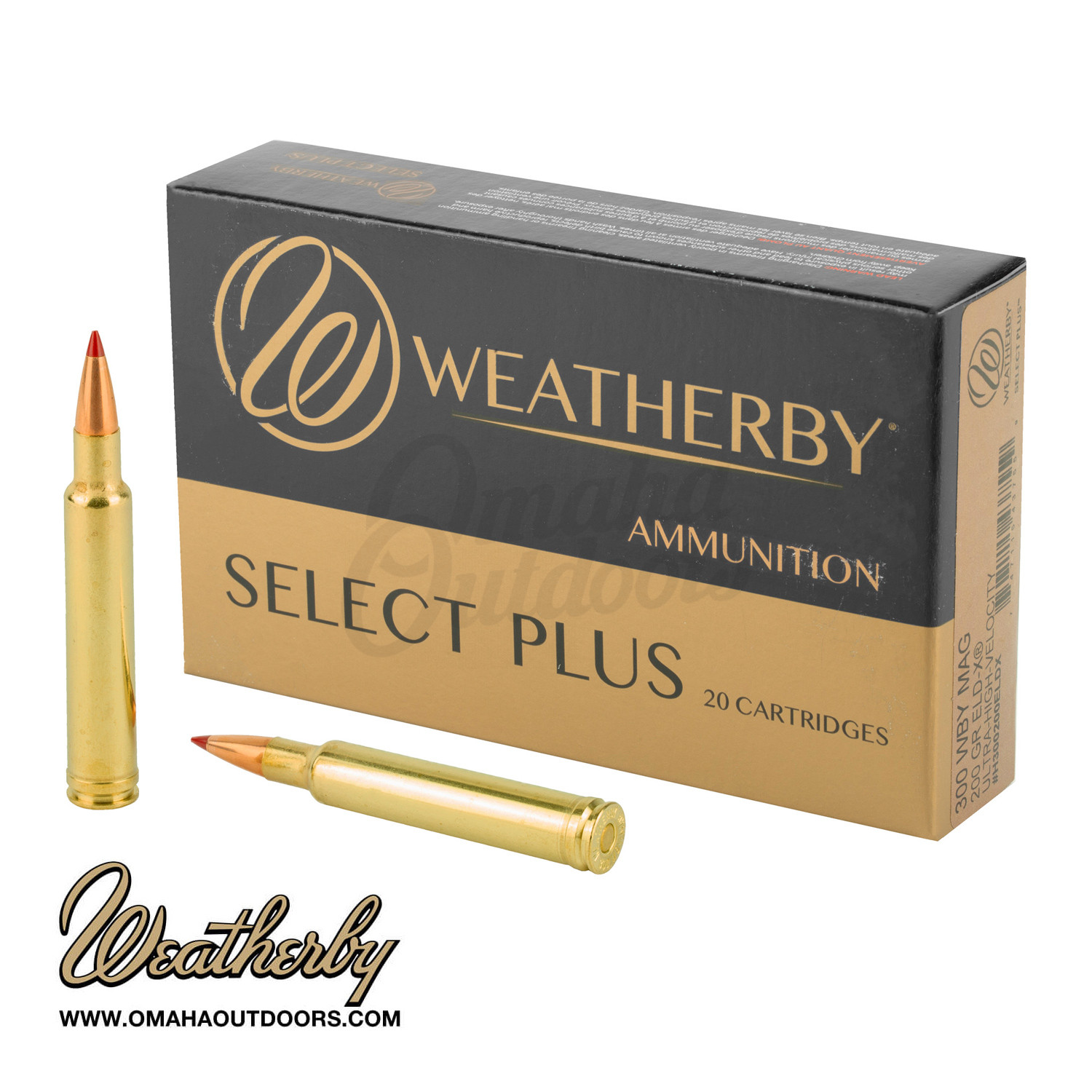 Weatherby Select Plus 300 Wby Mag 200 Grain ELD X 20 Rounds - Omaha ...