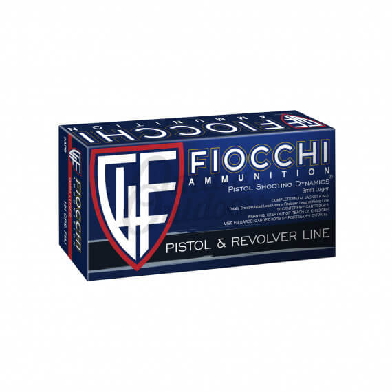 Fiocchi 9mm 124 Grain FMJ 50 Rounds - Omaha Outdoors