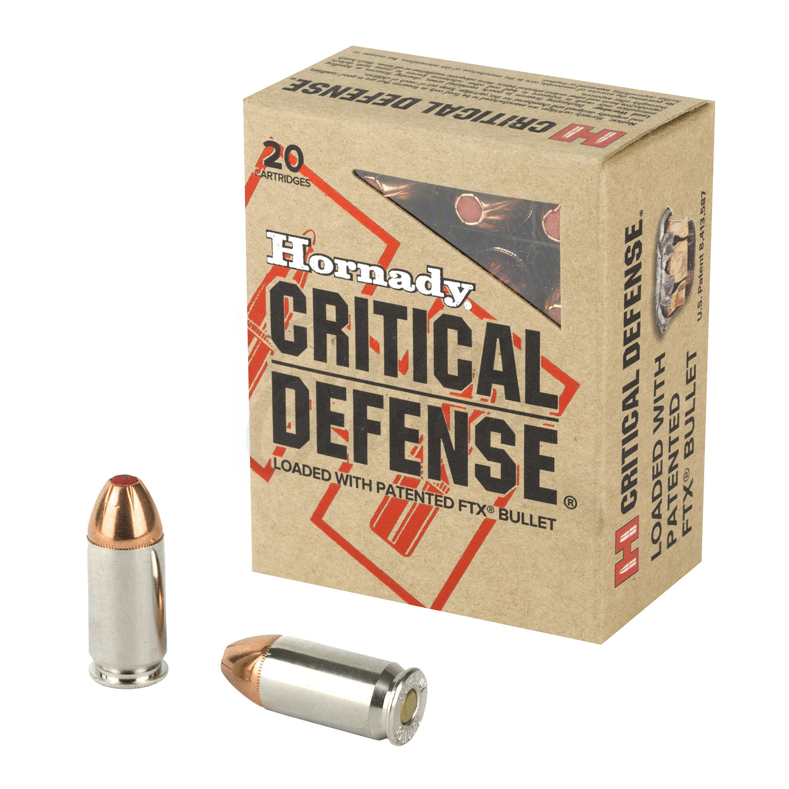 Hornady Critical Defense 45 ACP 185 GR 20 Rounds - Omaha Outdoors