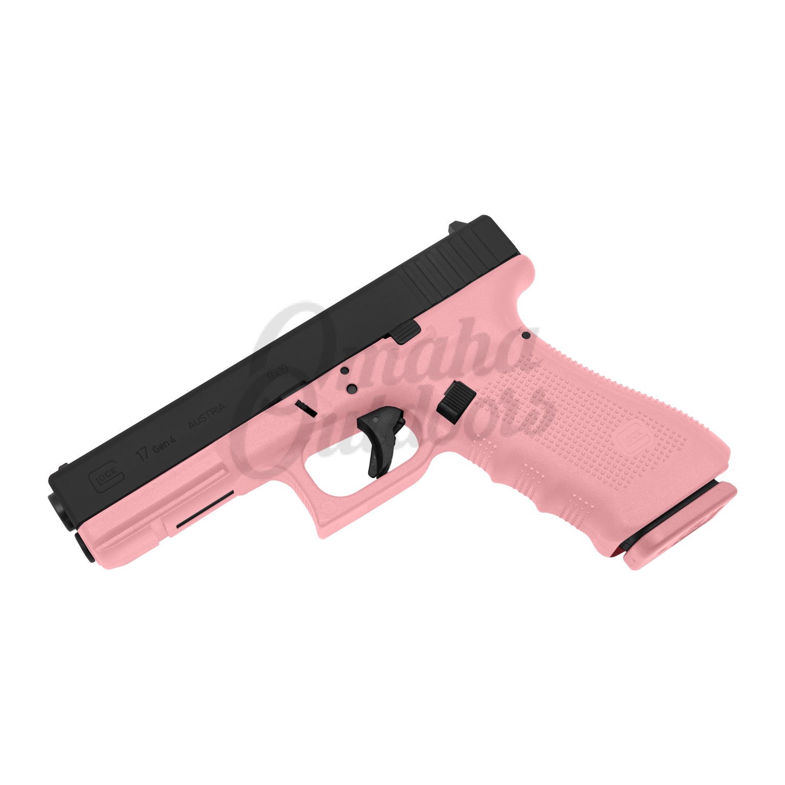 Glock 17 Gen 4 Victoria Pink Pistol 17 RD 9mm Flat Black Slide - Omaha  Outdoors
