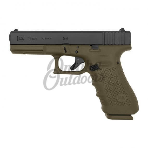 Glock 17 Gen 4 OD Green Pistol 10 RD 9mm - Omaha Outdoors