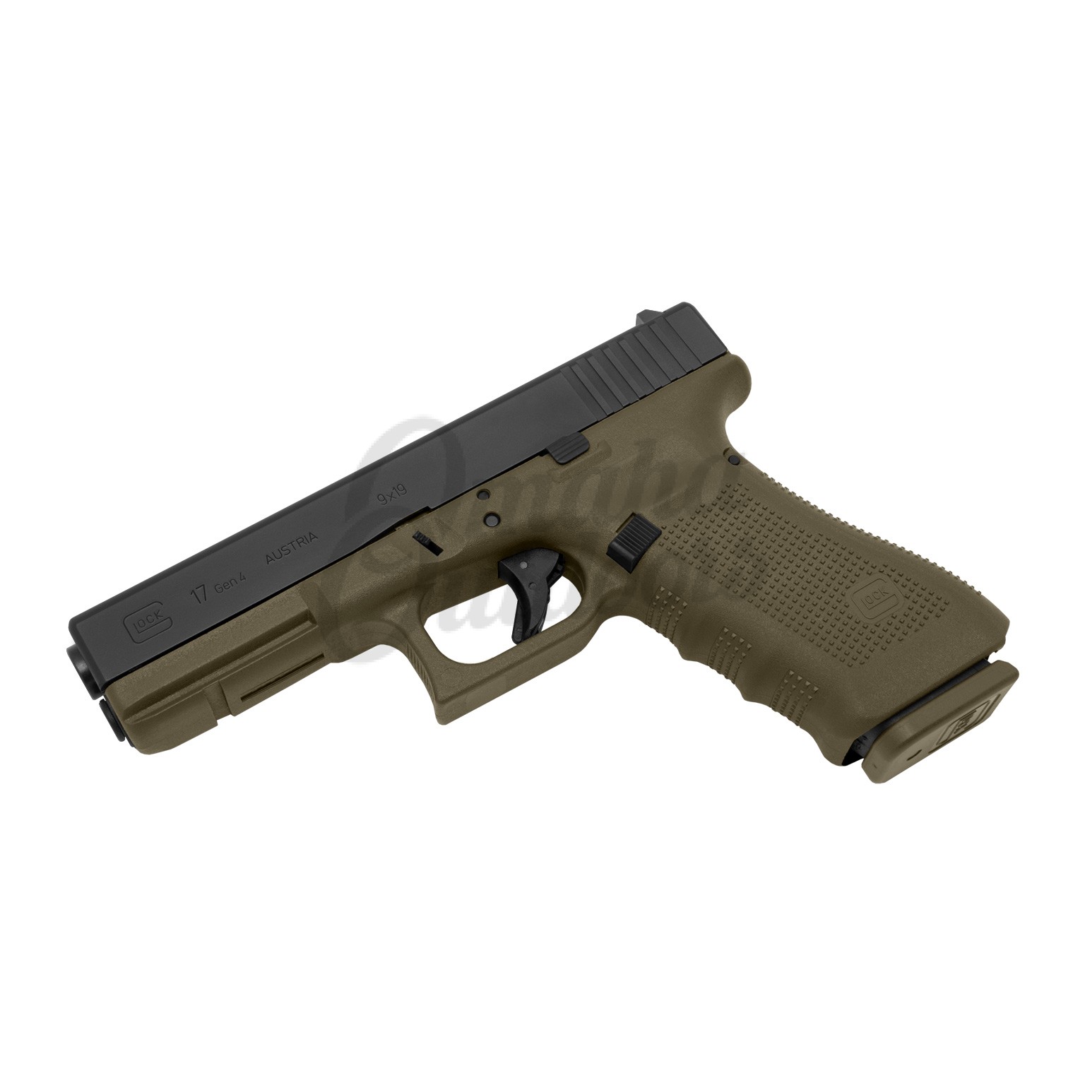 Glock 17 Gen 4 OD Green Pistol 17 RD 9mm - Omaha Outdoors