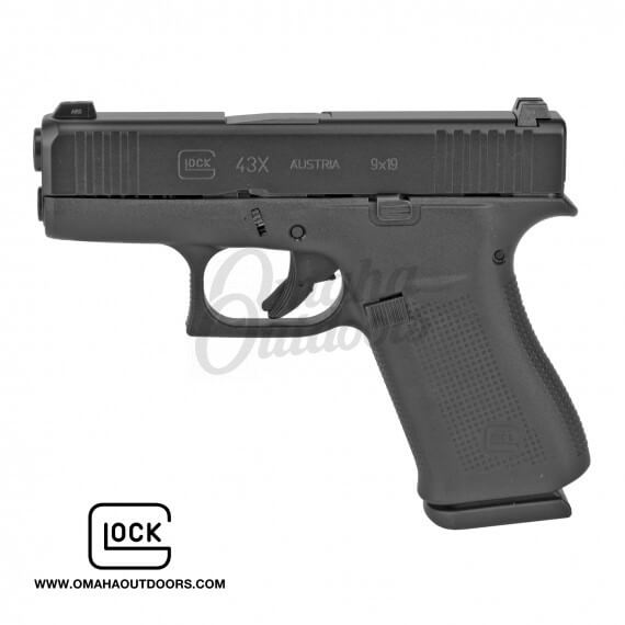 Glock 43x Pistol 10 Rd 9mm Night Sights Omaha Outdoors