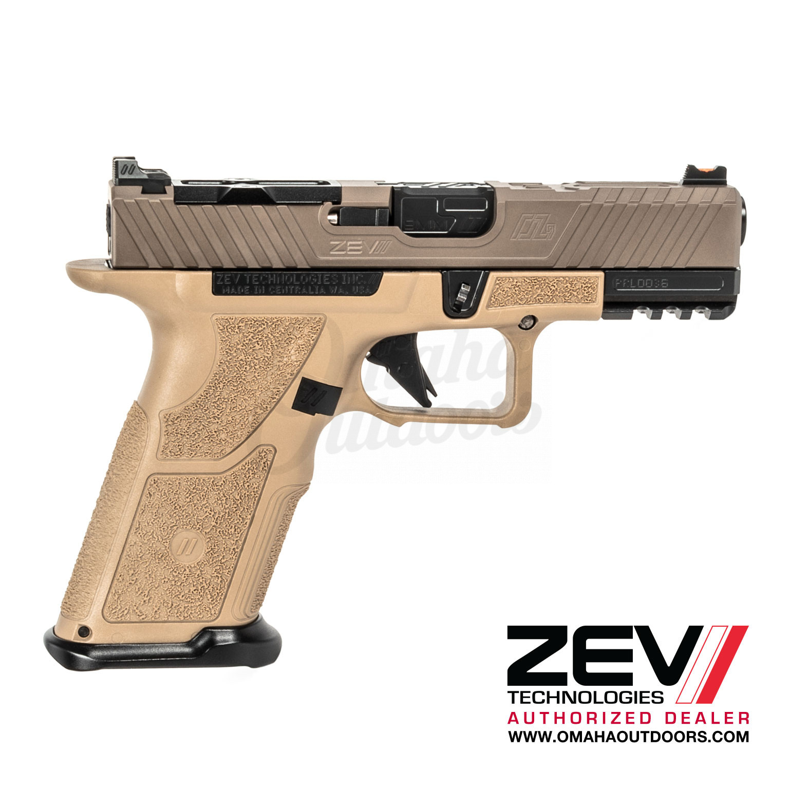 ZEV OZ9 Elite X Grip 17 RD 9mm FDE Pistol - Omaha Outdoors