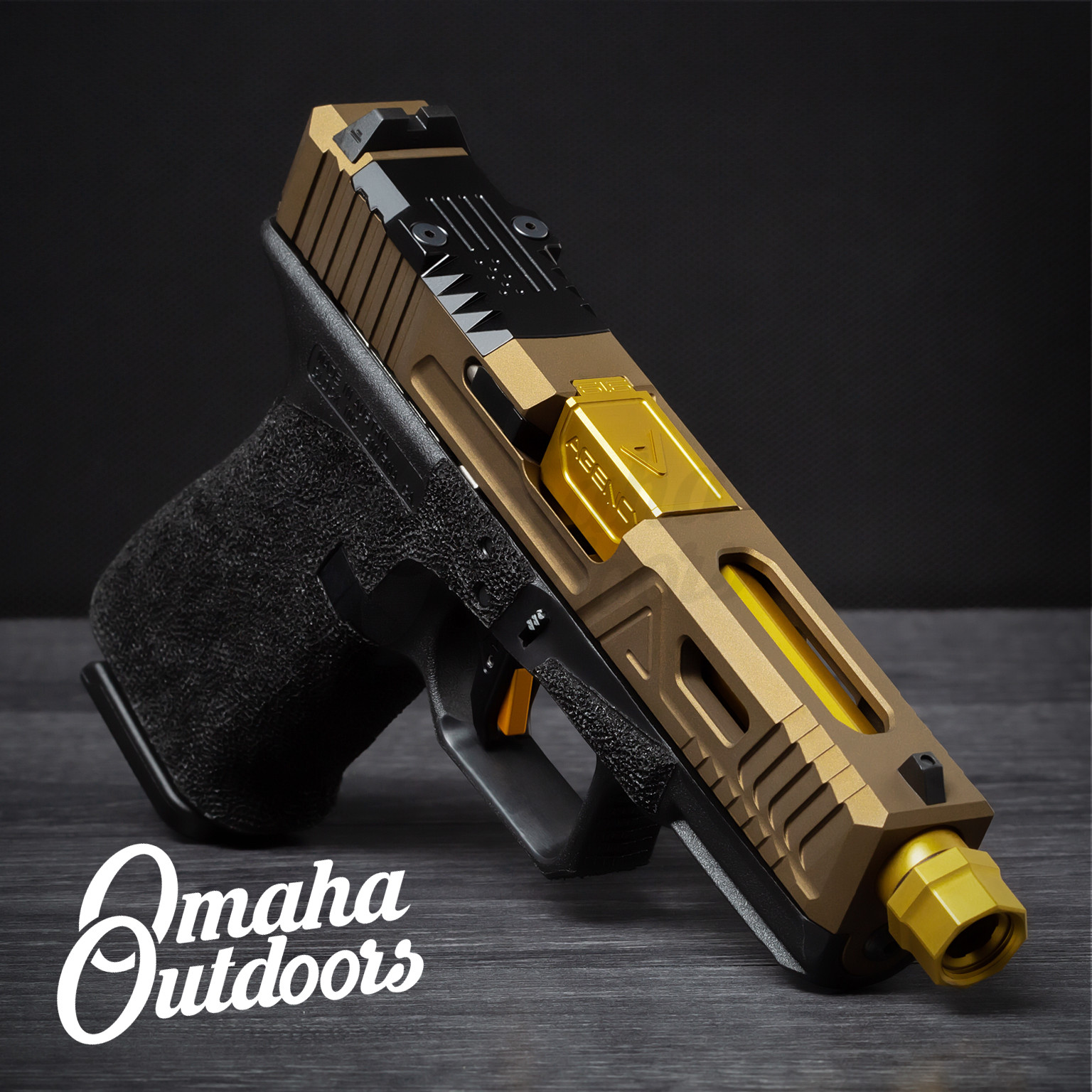 Agency Glock 19 Gen 3 Urban Pistol Burnt Bronze 9mm Gold Threaded