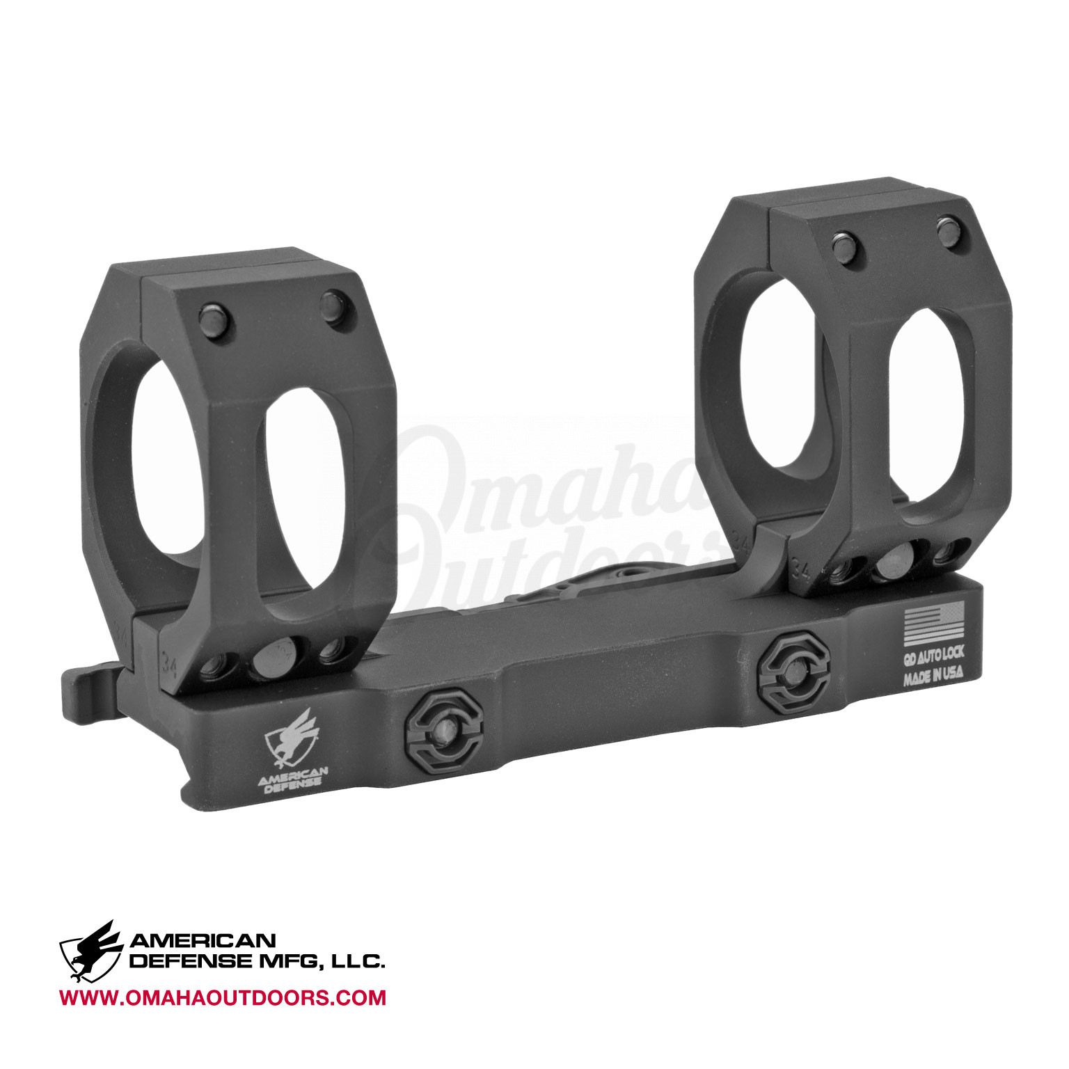 American Defense RECON-SL 34mm Scope Mount Standard Titanium Lever ...