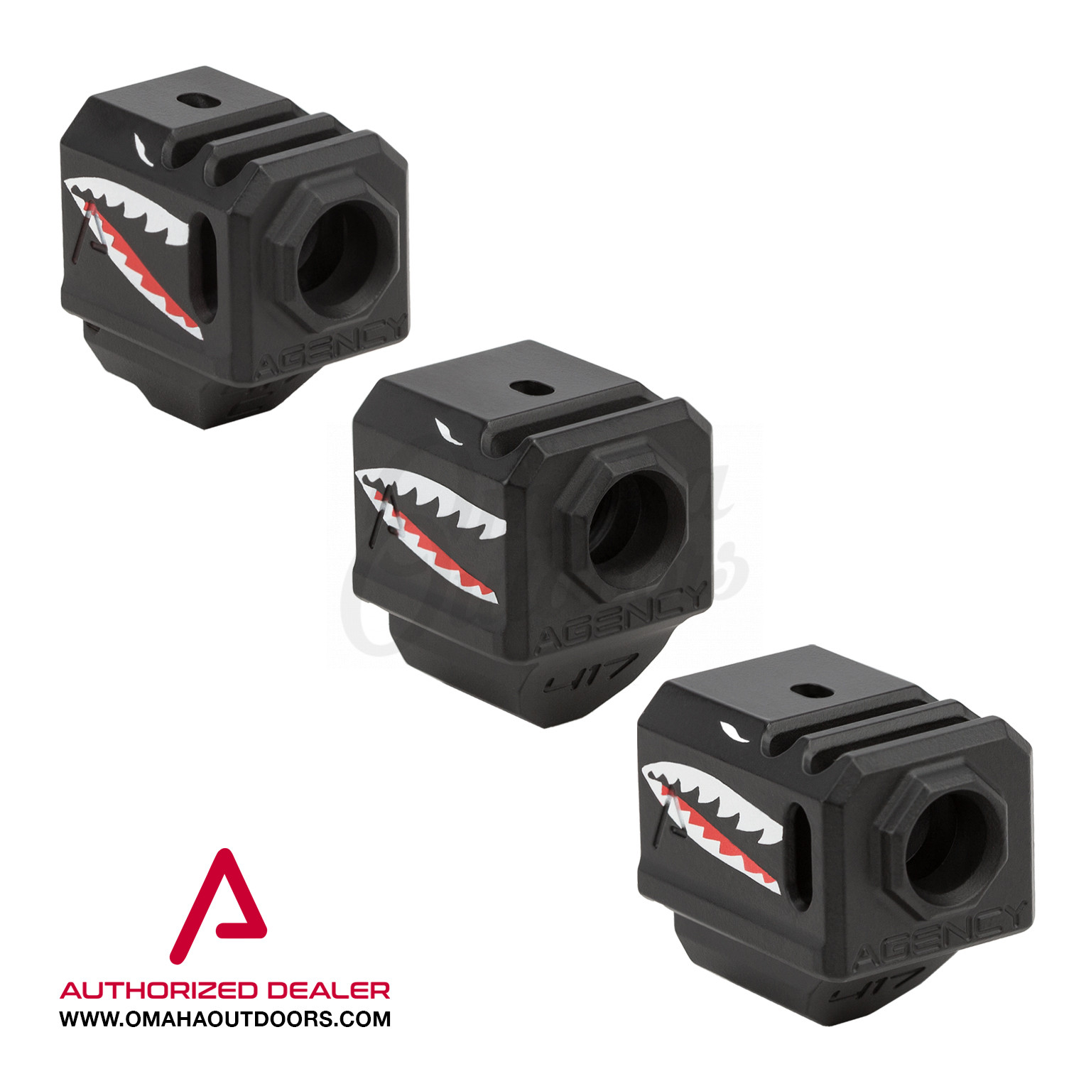 Agency Arms 417 WARTHOG Compensator Glock 9mm 1/2×28 Aluminum