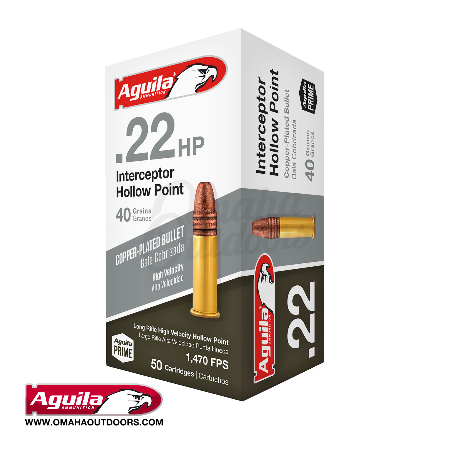 Aguila 22LR Interceptor 40 Grain Hollow Point 50 Rounds - In Stock