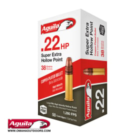 Aguila .22 Super Extra 38 Grain Hollow Point 50 Rounds