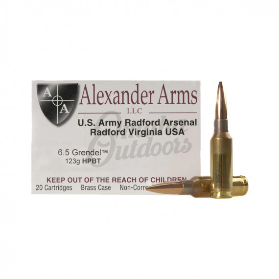 819511020199 Alexander Arms 6 5 Grendel 123 Grain Lapua Scenar Ammo 20