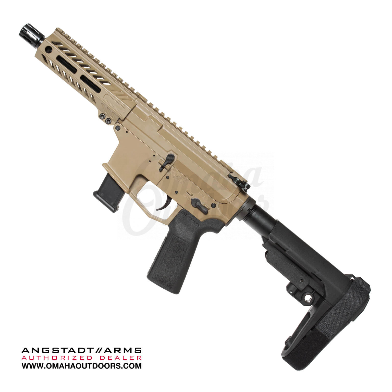 Angstadt Arms UDP 9 FDE Pistol SBA3 Brace - Free Shipping