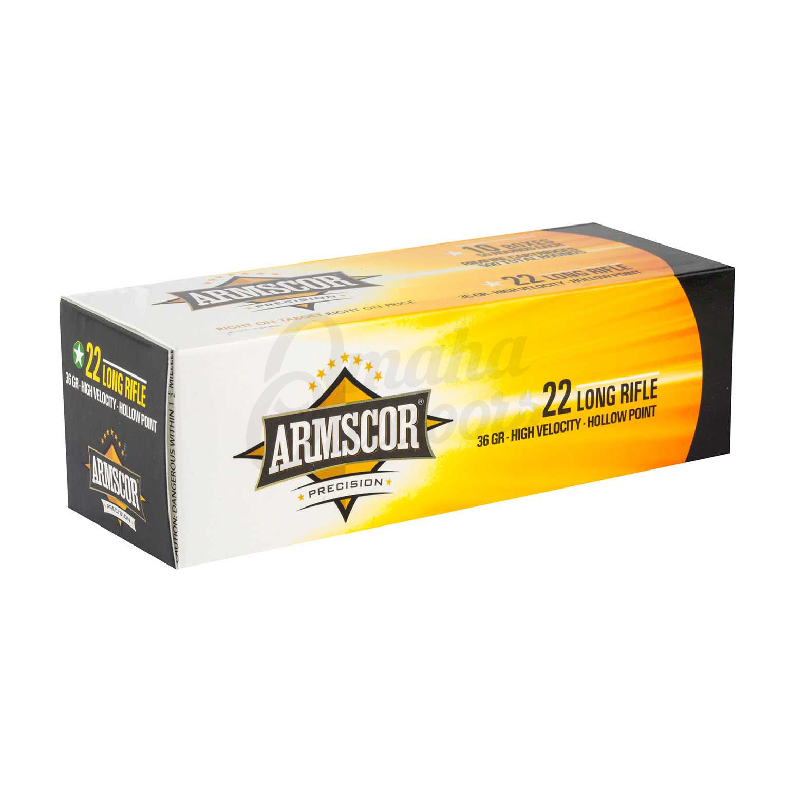 Armscor 22 Long Rifle 36 Grain HVPHP 50 Rounds - Omaha Outdoors