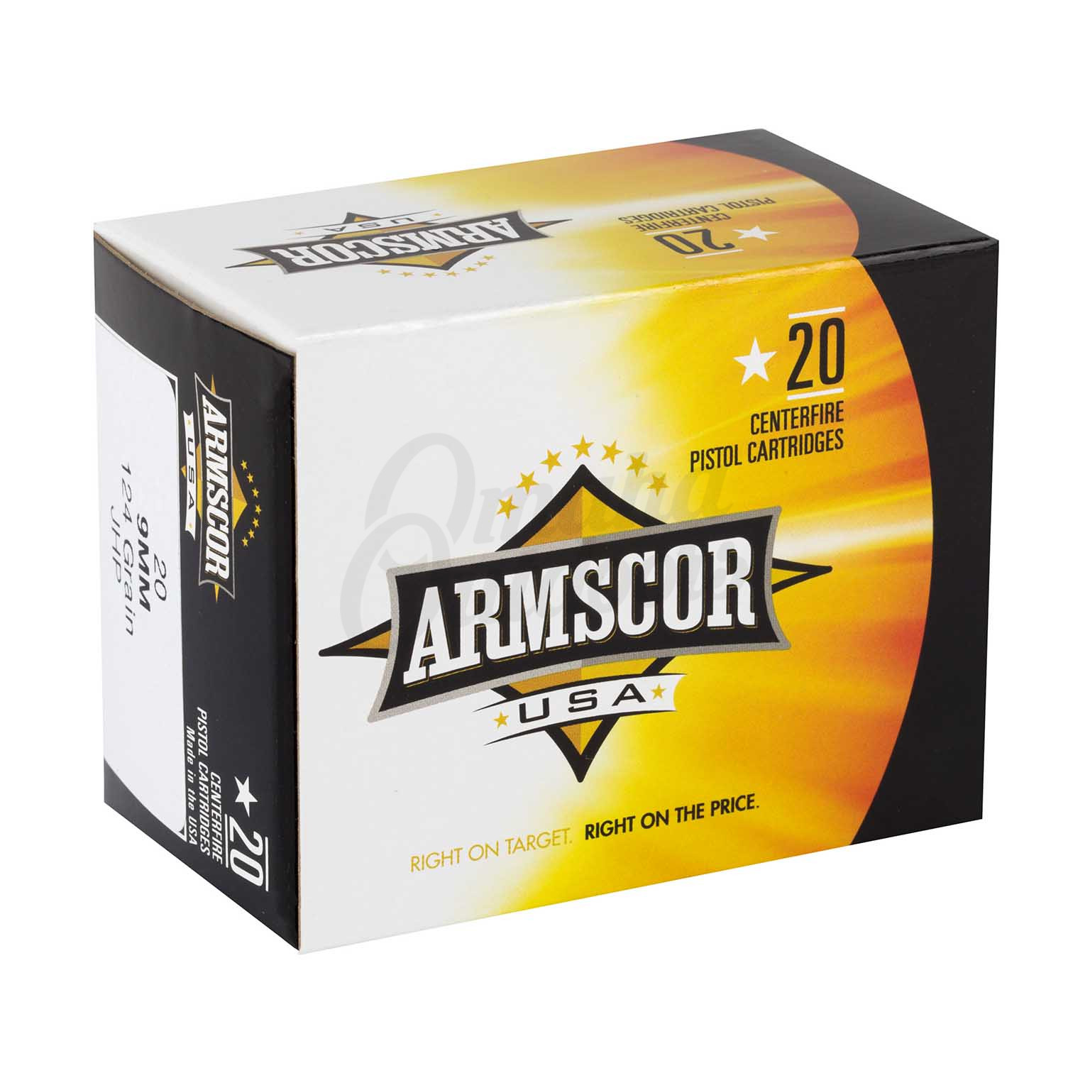 Armscor 9mm 124gr JHP 20 Rounds - Omaha Outdoors