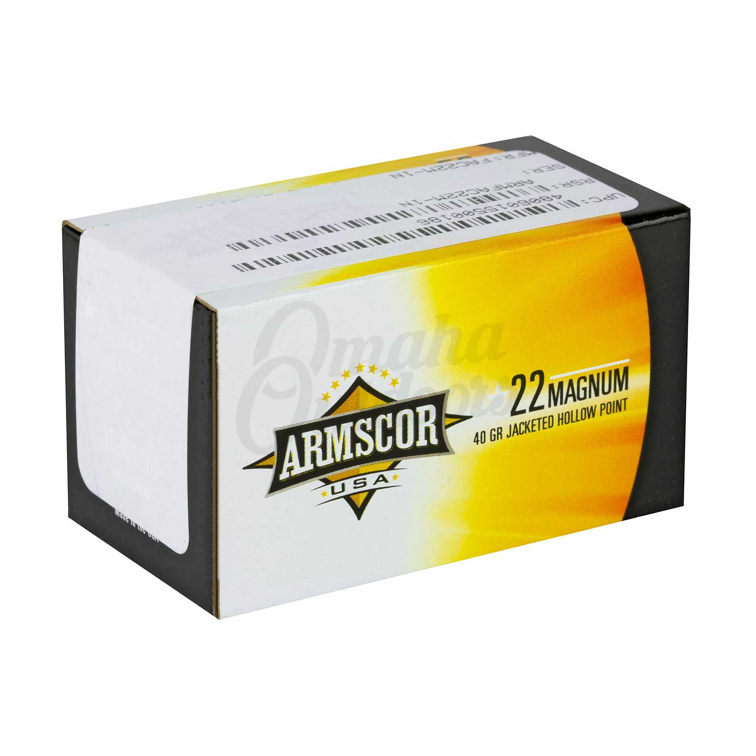 Armscor 22WMR 40 Grain JHP 50 Rounds - Omaha Outdoors