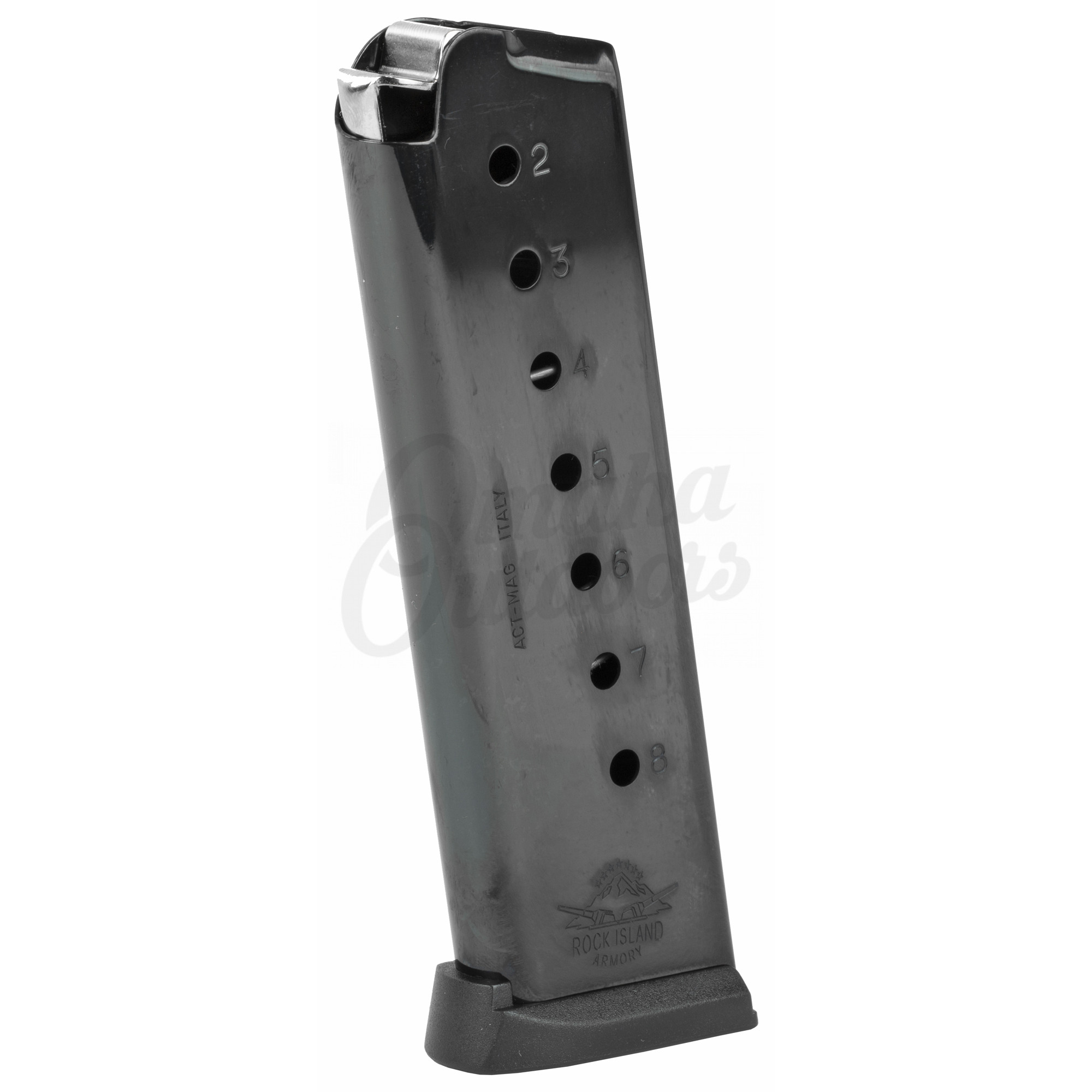 Rock Island Armory 1911 Magazine 45 Acp 8 Rounds Steel Blued In Stock 0417