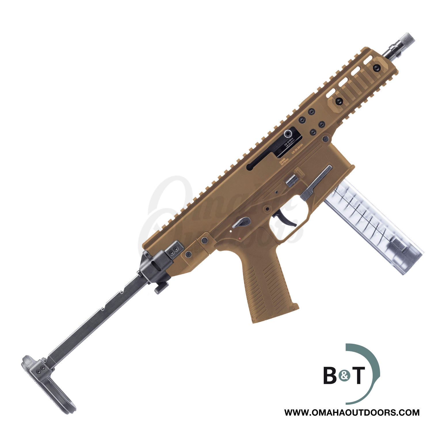 B&T GHM9 SBR Coyote Tan - Omaha Outdoors