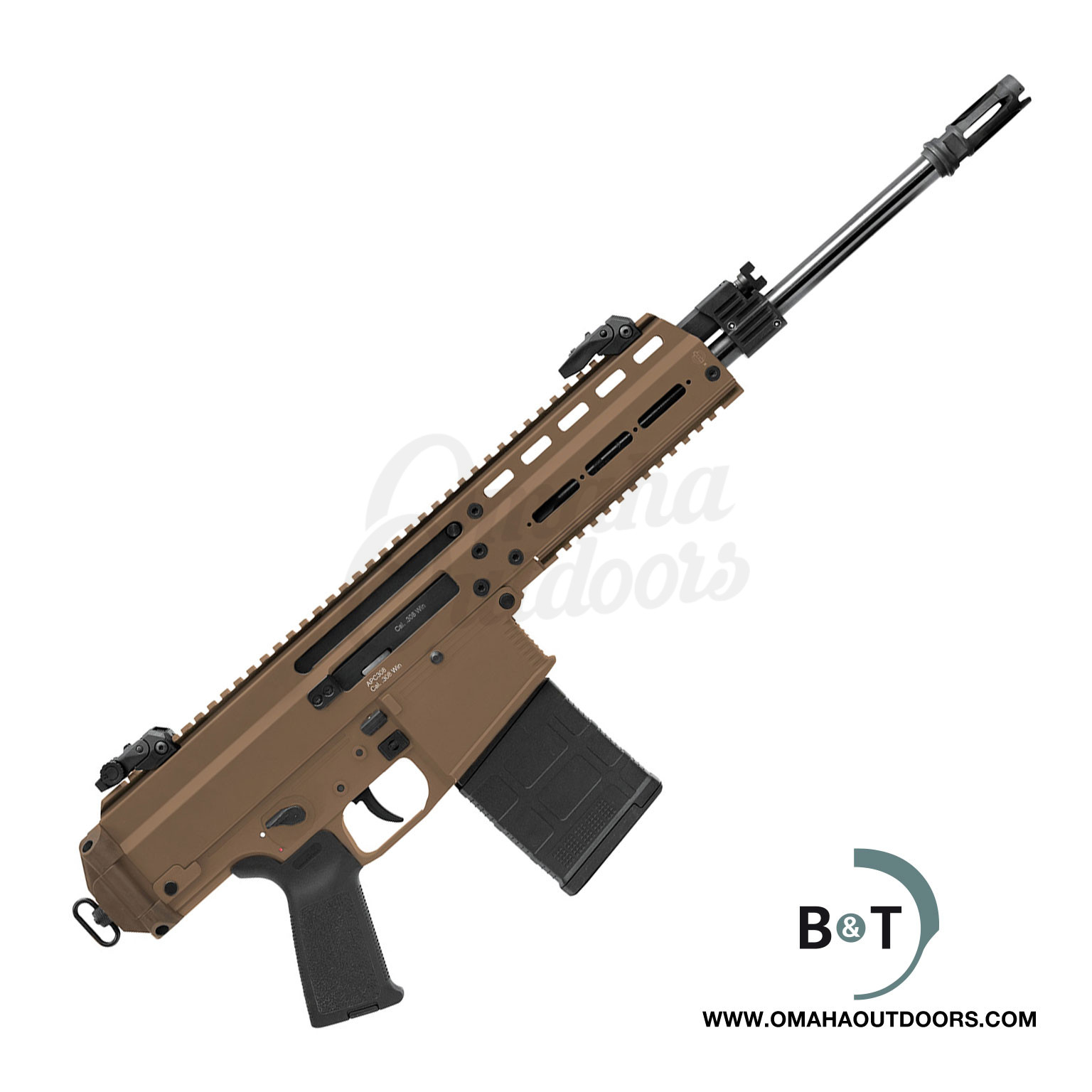 B&T APC308 Pro Coyote Tan Rifle 20 RD 308 16" - Omaha Outdoors