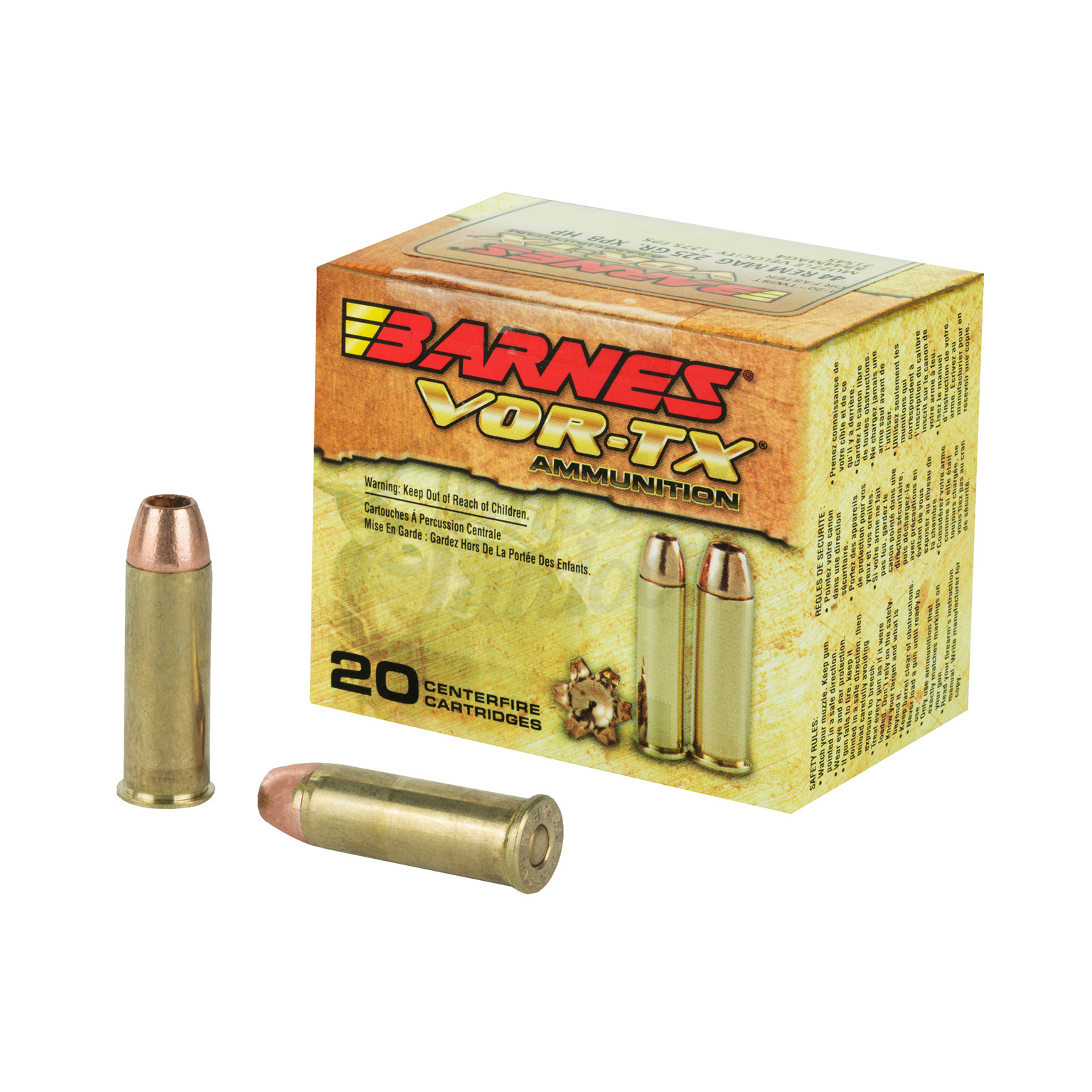 barnes-vor-tx-ammo-44-remington-mag-225-grain-xpb-hollow-point