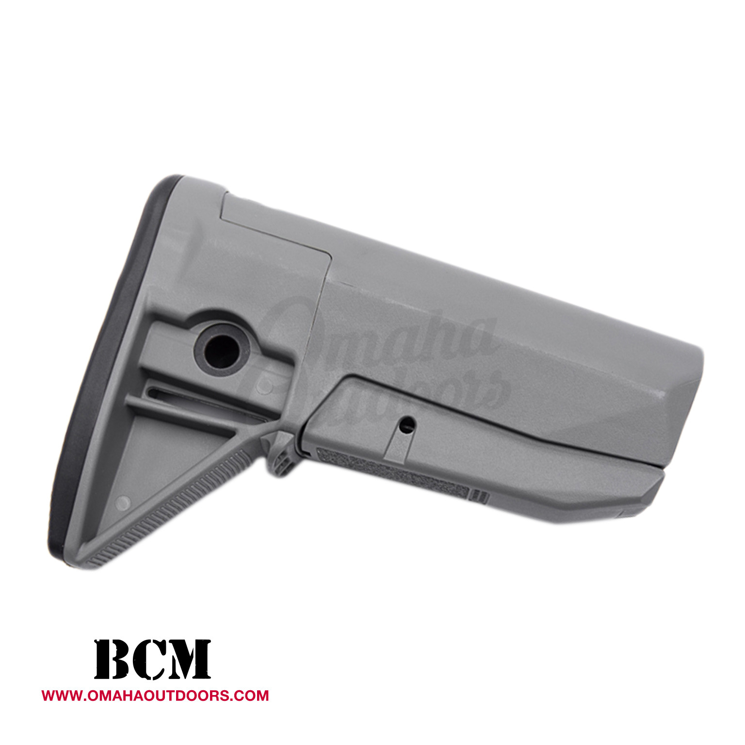 BCM Buttstock Kit AR-15 Mil-Spec Collapsible 6 Position Polymer BCM ...