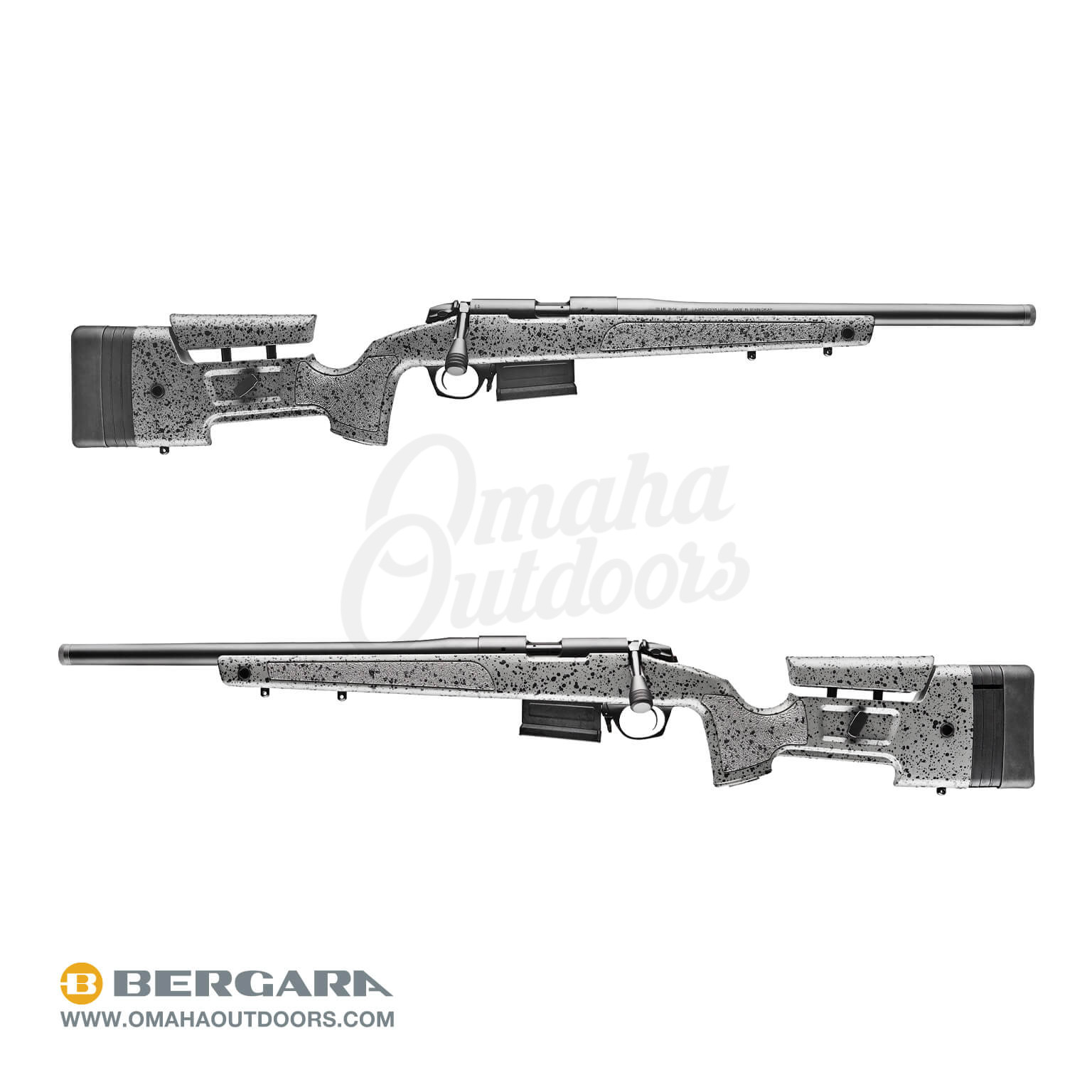 Bergara B14 Trainer Black Fleck Gray Bolt Rifle 10 Rd 22lr 18 Omaha Outdoors