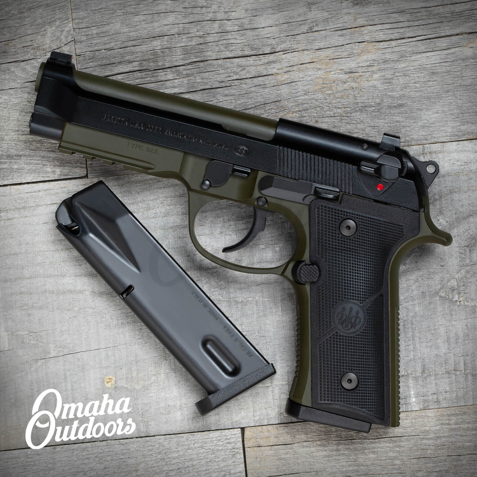 Beretta 92FS OD Green - Omaha Outdoors