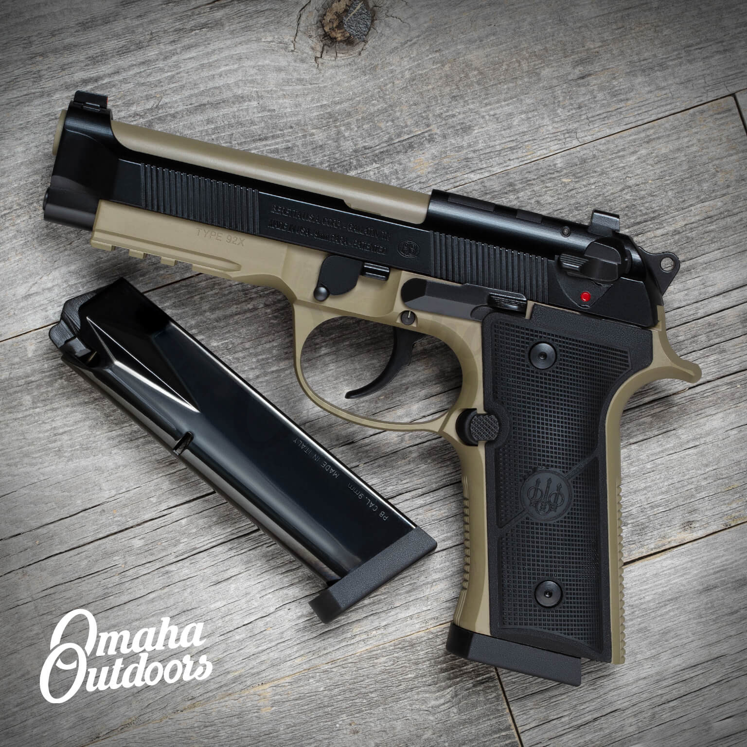 Beretta 92X RDO GR Full Size FDE 18 Round - Omaha Outdoors