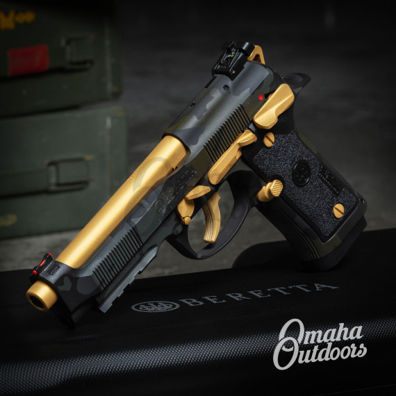 Beretta 92X Performance Black MultiCam and Gold Barrel / Accents ...